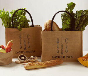 David Jones Food Hall Jute Bag
