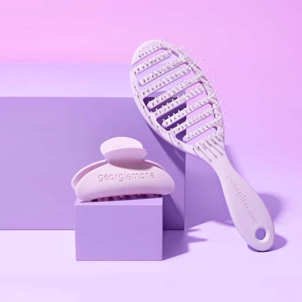 Custom beauty merch hair brush and comb